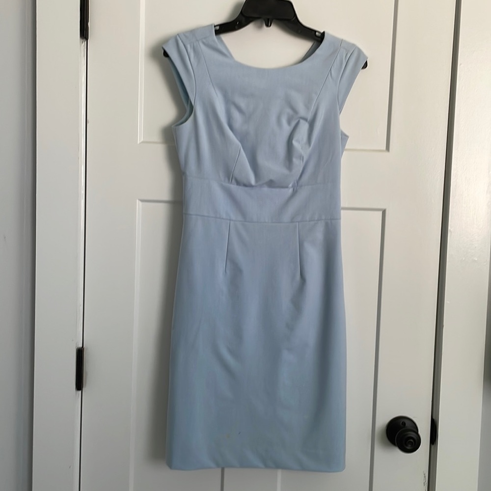 Light blue work dress - very flattering